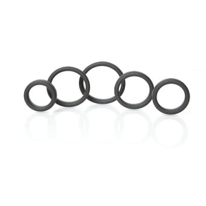 Boneyard Silicone Ring 5 Pc Kit - Black
