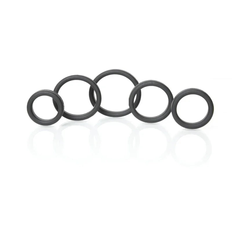 Boneyard Silicone Ring 5 Pc Kit - Black