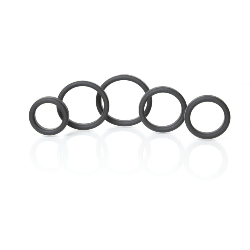 Boneyard Silicone Ring 5 Pc Kit - Black BY-0100