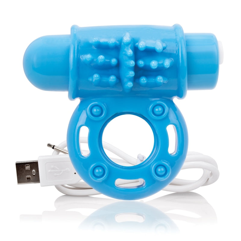 Charged Owow Rechargeable Vibe Ring - Blue