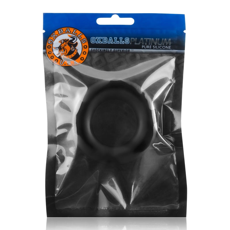 Cock T Comfort Cockring by Atomic Jock Silicone Smoosh - Black - Lgbtqiap2