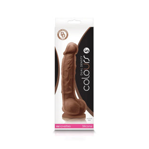 Colours - Dual Density - 5" Dildo - Brown - MyPleasure