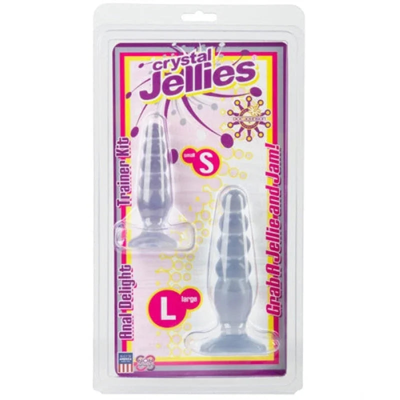 Crystal Jellies Anal Delight Trainer Kit - Clear