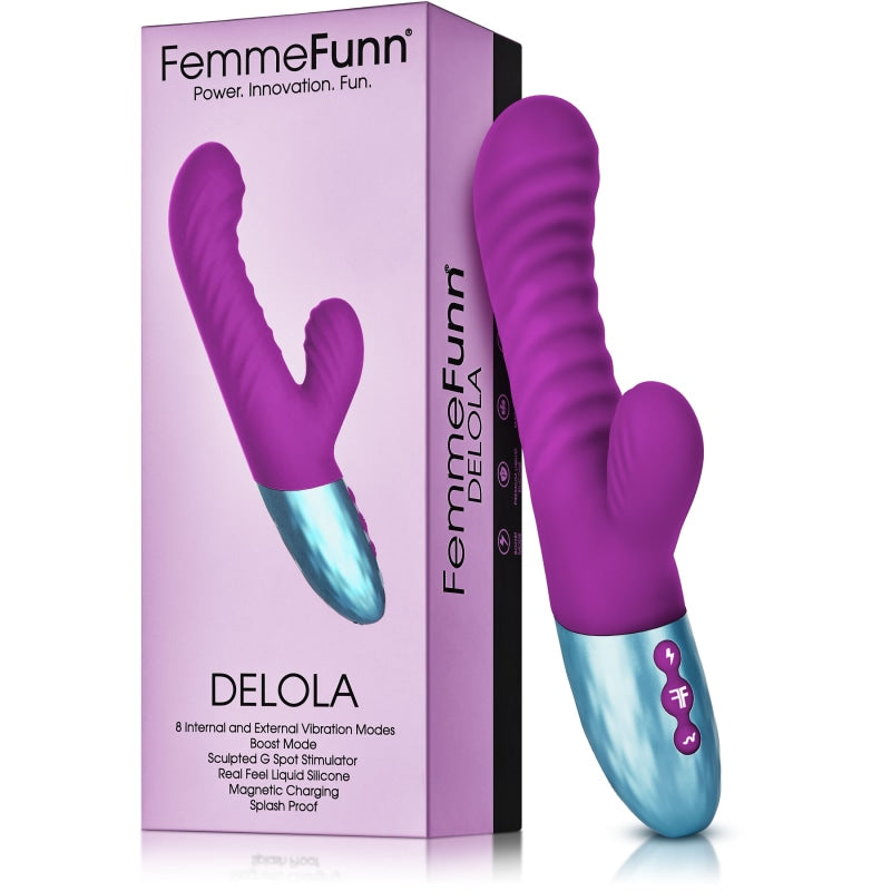 Delola Liquid Silicone Rabbit - Vibrators