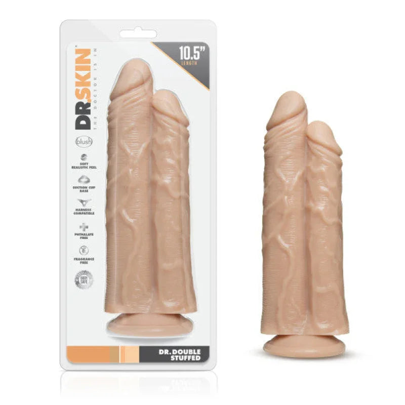 Dr. Skin - Double Trouble - Double Shaft Dildo - Vanilla