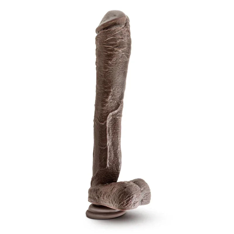 Dr. Skin Mr. Ed 13" Dildo With Suction Cup - Chocolate