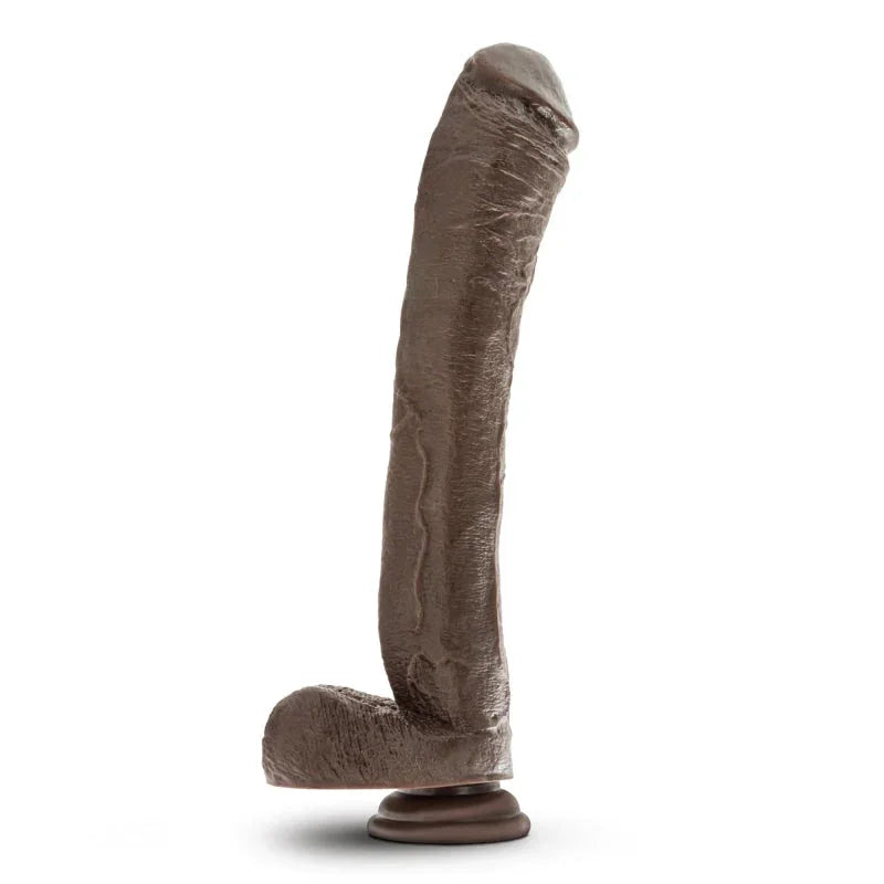 Dr. Skin Mr. Ed 13" Dildo With Suction Cup - Chocolate