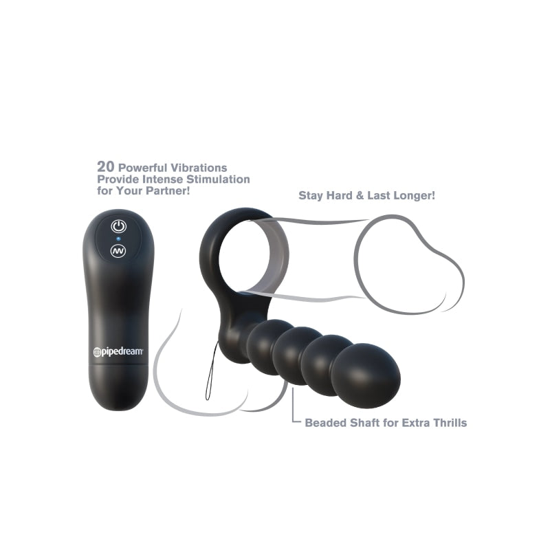 Fantasy C-Ringz Remote Control Double Penetrator - Black