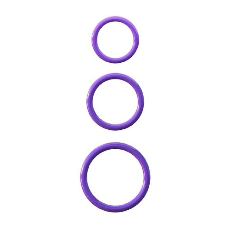 Fantasy C-Ringz Silicone Piece Stamina Set  - Purple PD5812-12