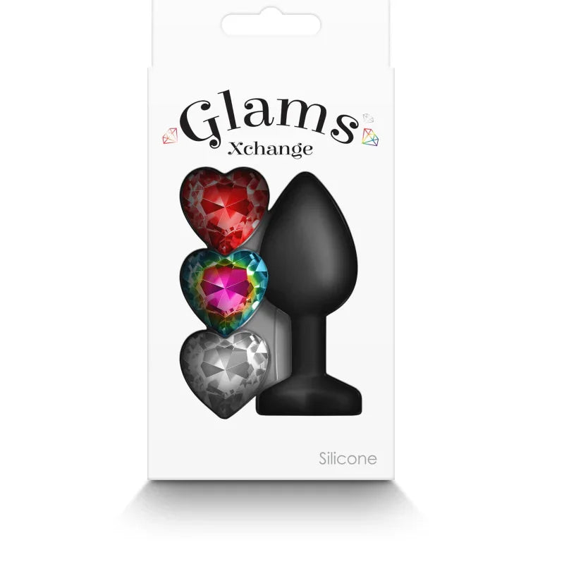 Glams Xchange Heart - Small - Black