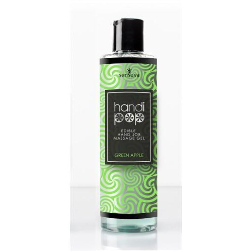 Handi Pop Handjob Massage Gel - Green Apple - 4.2 Oz.