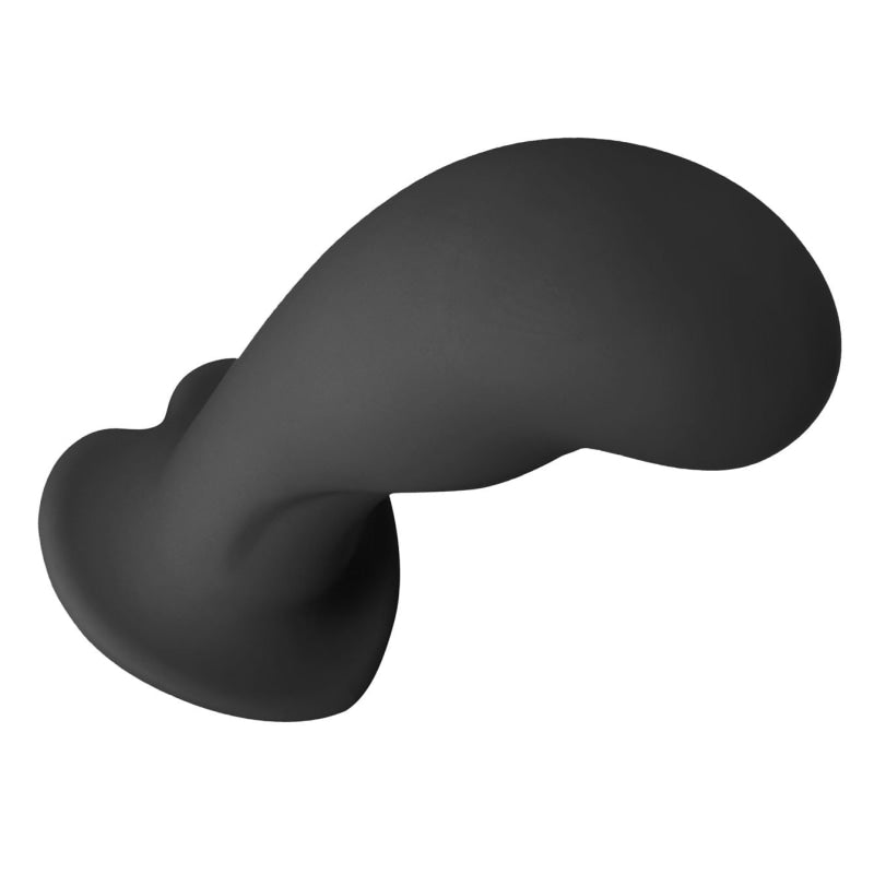 Heart on Silicone Harness Dildo - Black - Dildos & Dongs