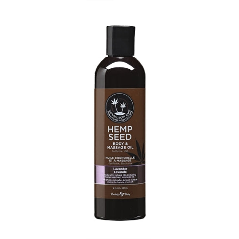 Hemp Seed Massage Oil - 8 Fl. Oz. - Lavender