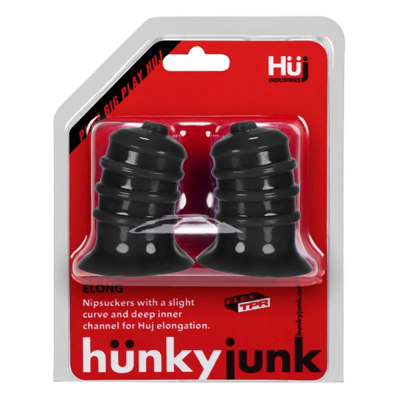 Hunkyjunk Elong Nipsuckers - Black