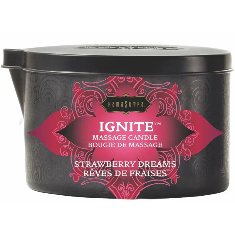 Ignite Strawberry Dreams Massage Candle - 6 Oz. - MyPleasure