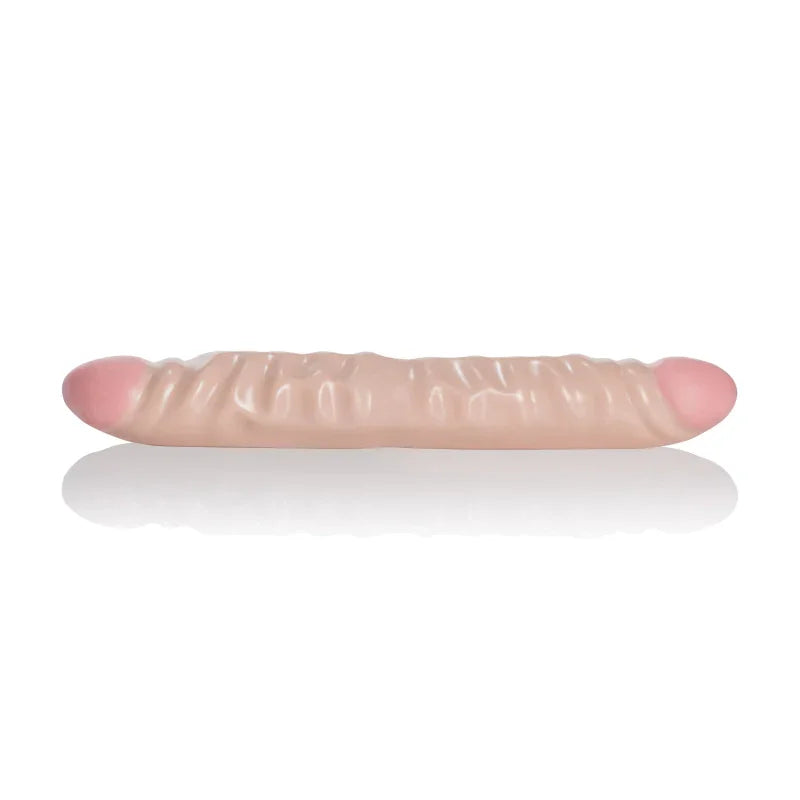Ivory Duo 12 Inches Veined Double Dong - MyPleasure