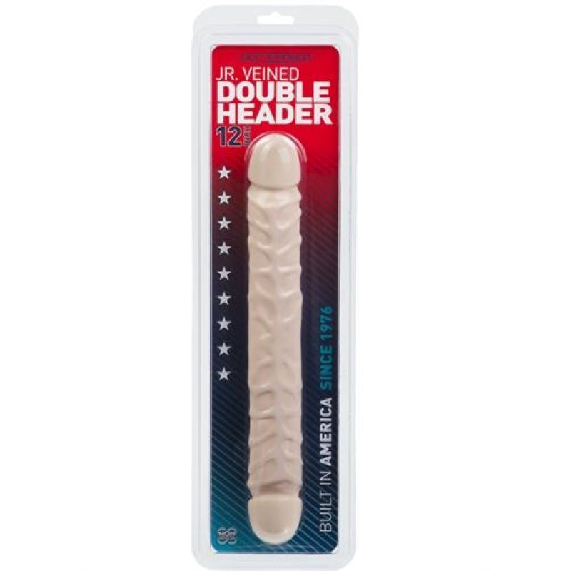 Jr. Veined Double Header 12" - White