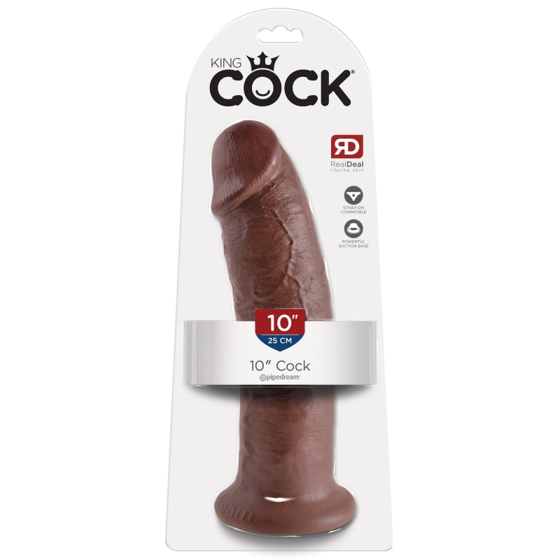 King Cock 10-Inch Cock Brown