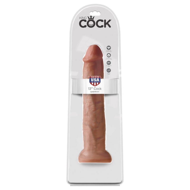 King Cock 13" Cock - Tan