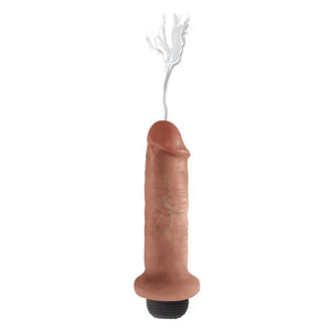 King Cock 6" Squirting Cock - Tan