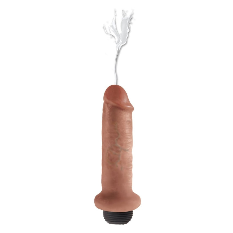 King Cock 6" Squirting Cock - Tan