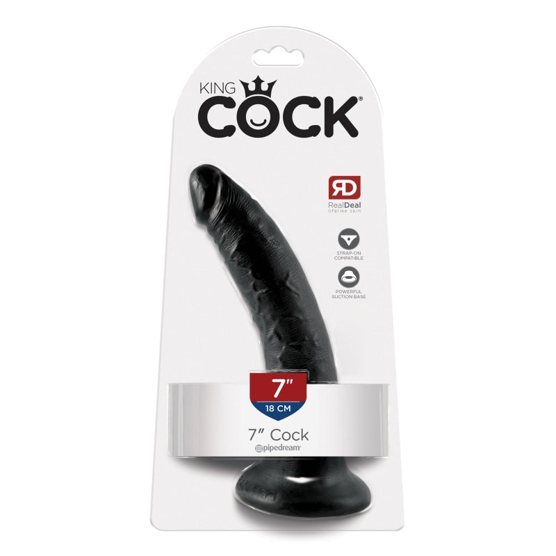 King Cock 7-Inch Cock - Black