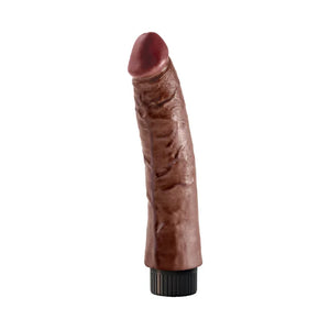 King Cock 7-Inch Vibrating Cock - Brown - MyPleasure