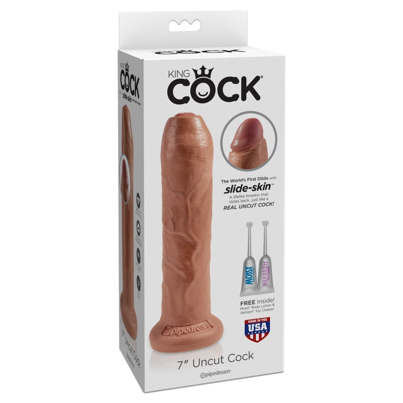 King Cock 7" Uncut - Tan