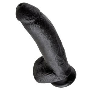 King Cock 9-Inch Cock With Balls - Black