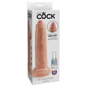 King Cock 9" Uncut - Flesh