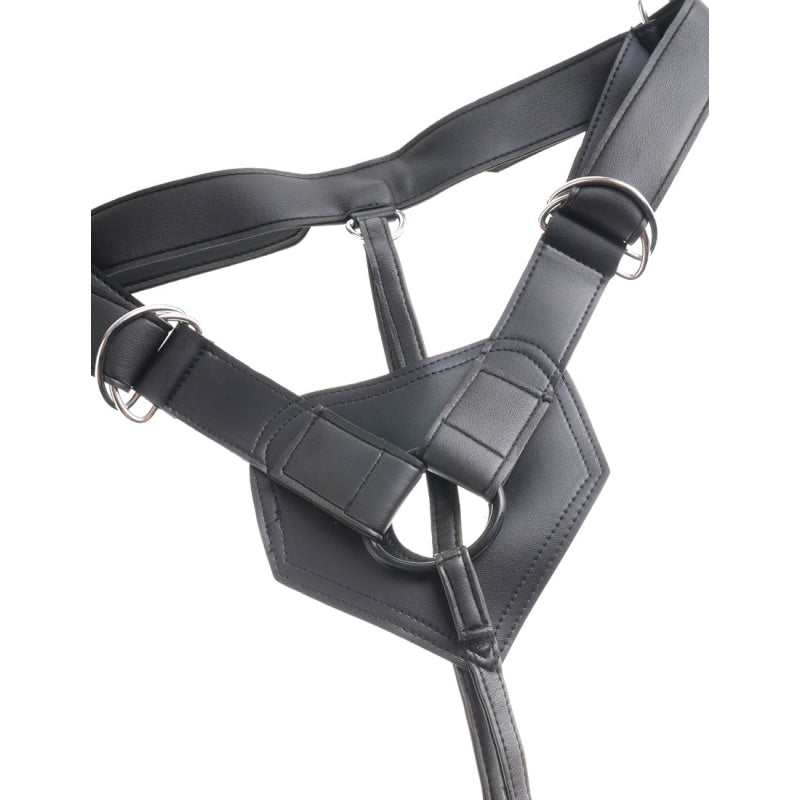 King Cock Strap-on Harness With 8" Cock - Tan