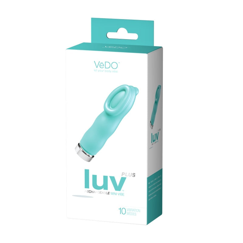 Luv Plus Rechargeable Mini Vibe - Tease Me Turquoise