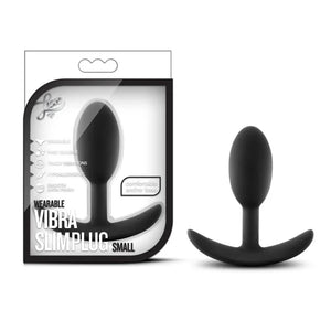 Luxe - Wearable Vibra Slim Plug - Small - Black - MyPleasure