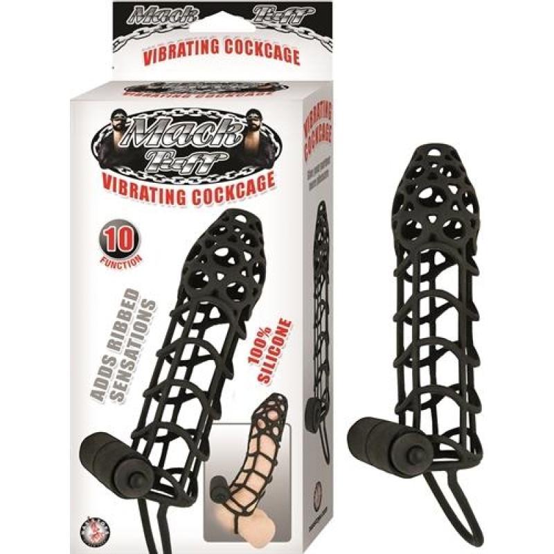 Mack Tuff Vibrating Cockcage - Black NW2644-2