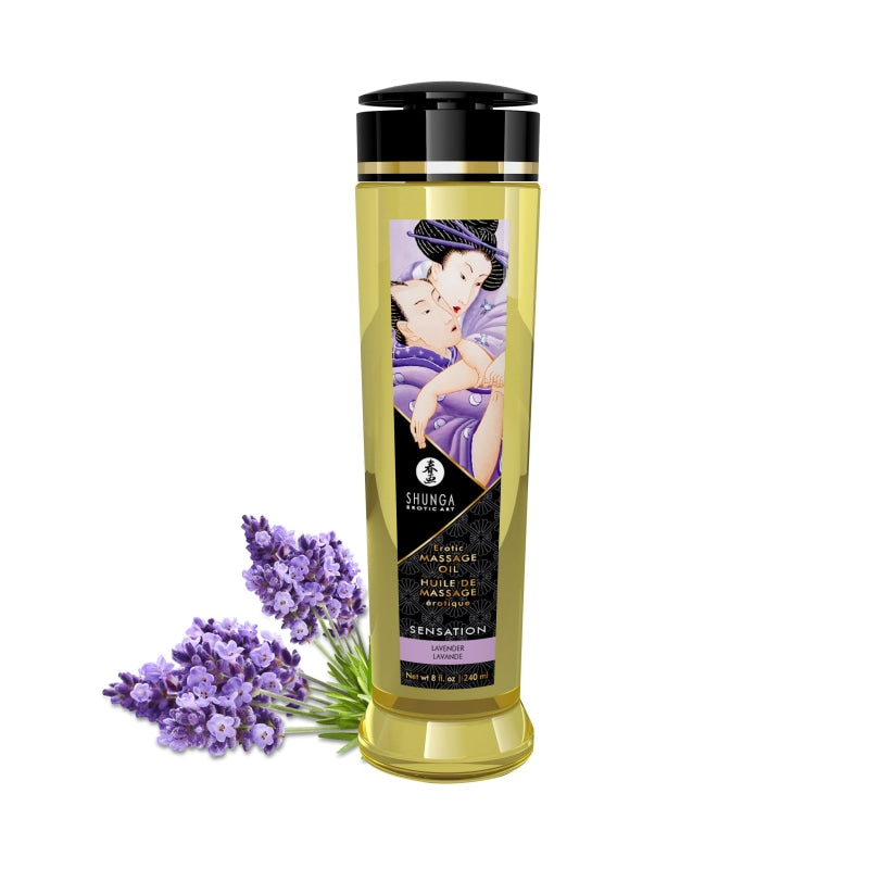 Massage Oils - Sensation - 8 Fl. Oz. - Lubricants Creams & Glides