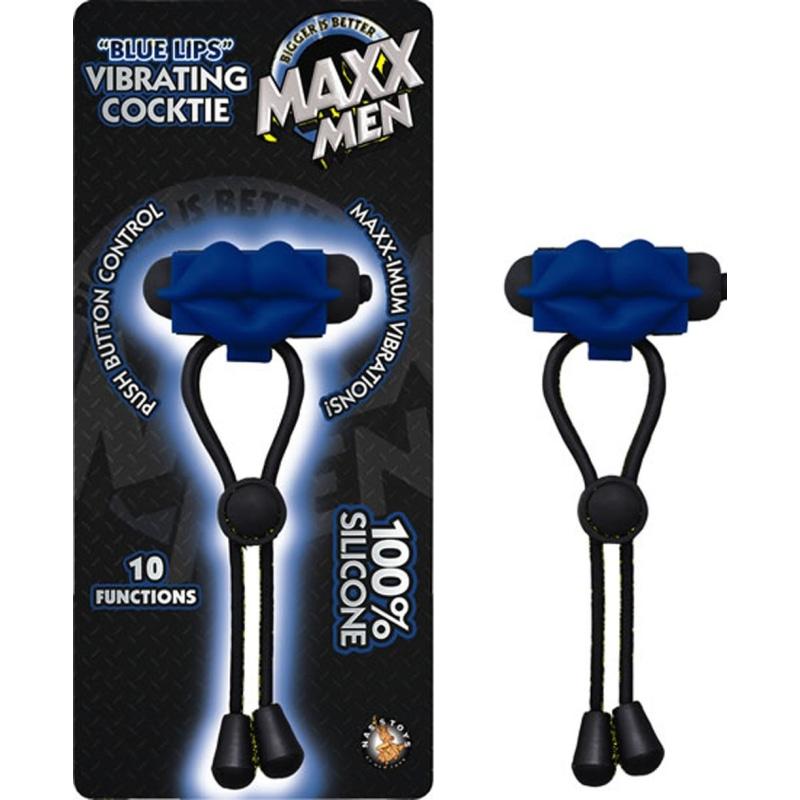 Maxx Men Blue Lips Vibrating Cocktie - Blue NW2650