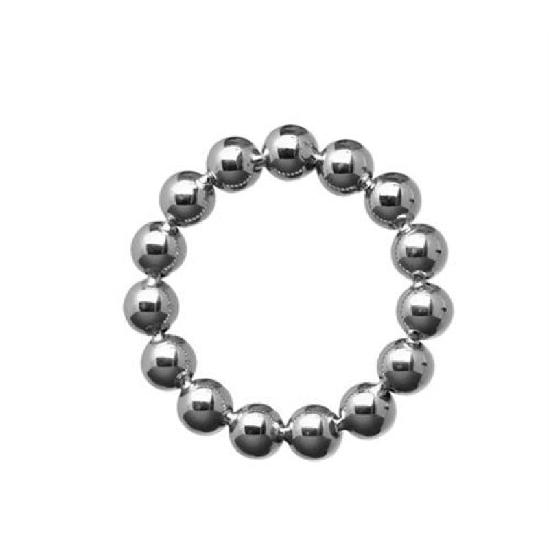 Meridian 2-Inch Stainless Steel Beaded Cockring MS-AD128ML