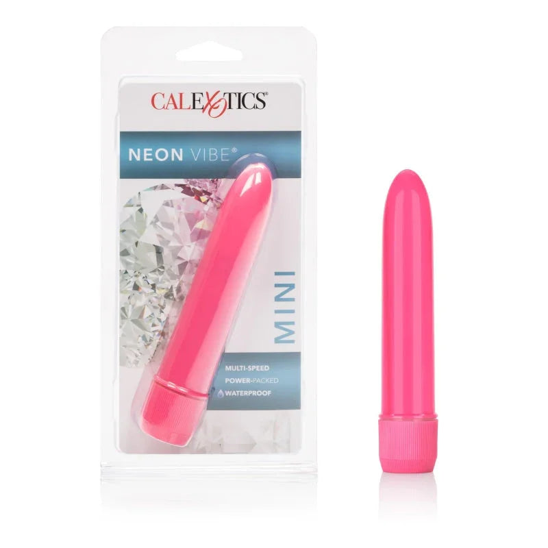 Mini Neon Vibe Multi-Speed Vibe 4.5 Inches - Pink - MyPleasure