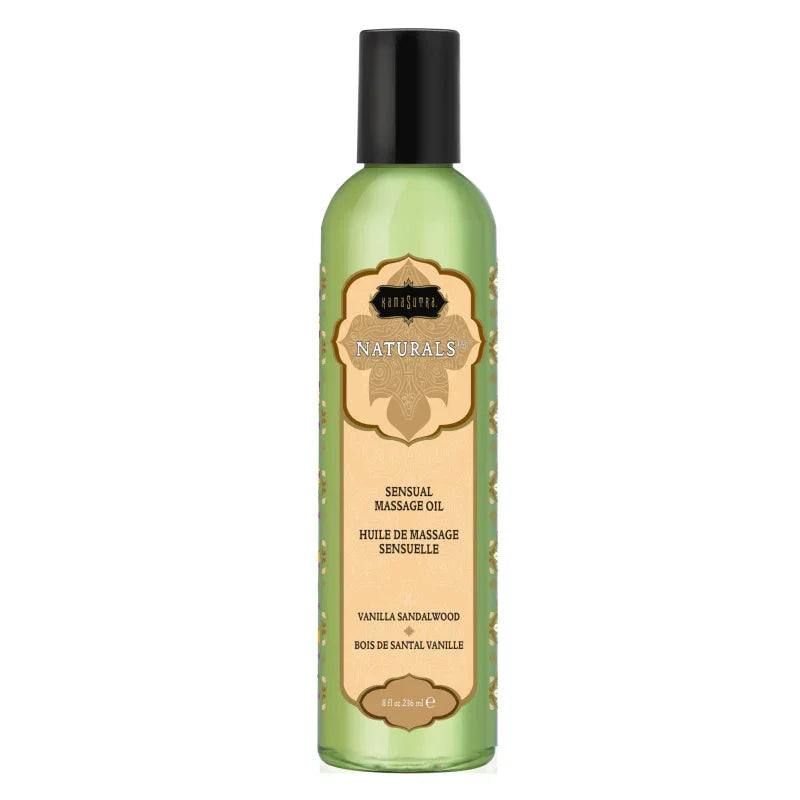 Naturals Massage Oil - Vanilla Sandalwood 8 Fl. Oz. - MyPleasure