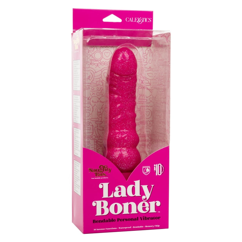 Naughty Bits Lady Boner Bendable Personal Vibrator - Vibrators