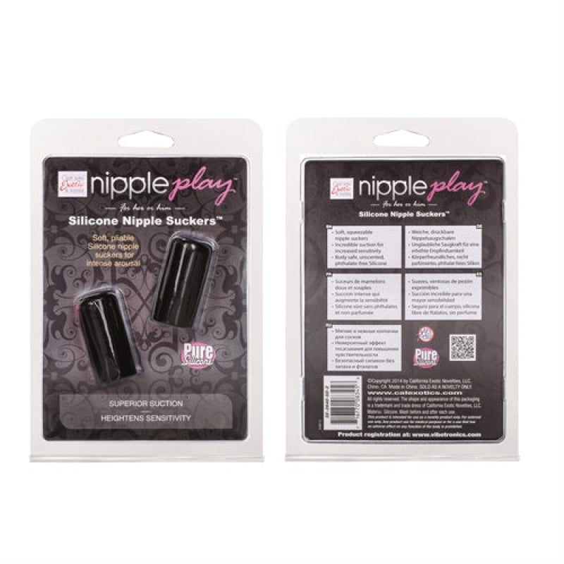 Nipple Play Silicone Nipple Suckers - Black