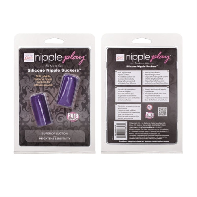 Nipple Play Silicone Nipple Suckers - Purple