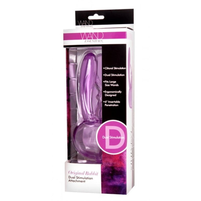 Original Rabbit Dual Stimulation Wand  Attachment - Purple We-Ab935