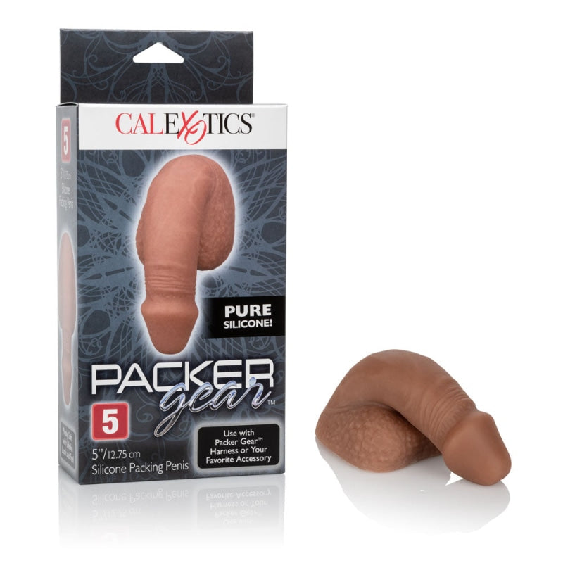 Packer Gear 5" Silicone Packing Penis - Brown