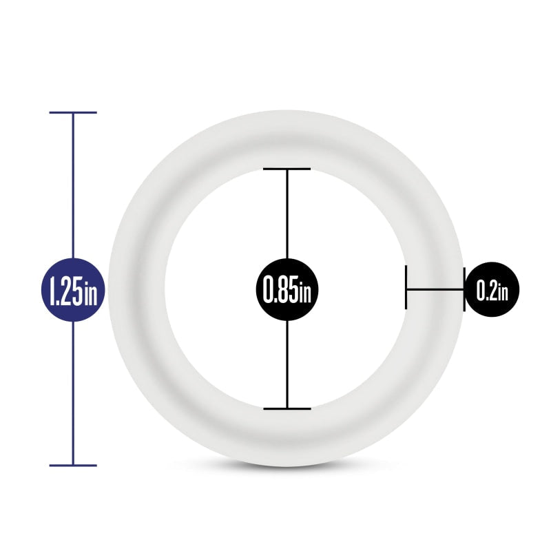 Performance - Vs2 Pure Premium Silicone Cockrings - Small - White