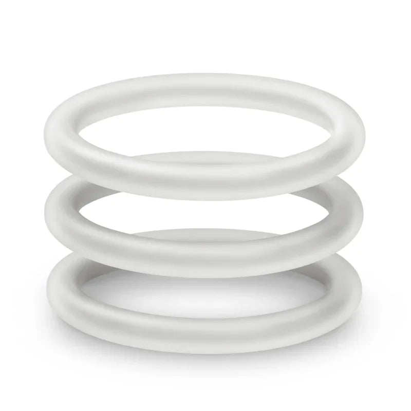 Performance - Vs3 Pure Premium Silicone Cockrings - Large - White