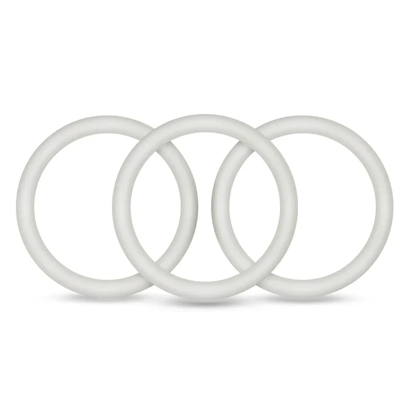 Performance - Vs3 Pure Premium Silicone Cockrings - Large - White