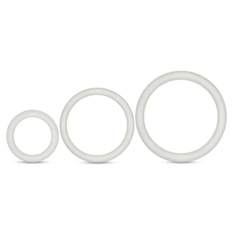 Performance - Vs4 Pure Premium Silicone Cockring Set - White
