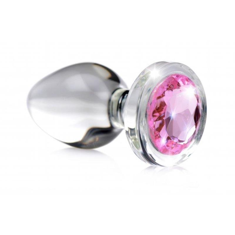 Copy of Pink Gem Glass Anal Plug - Small - Anal Toys & Stimulators