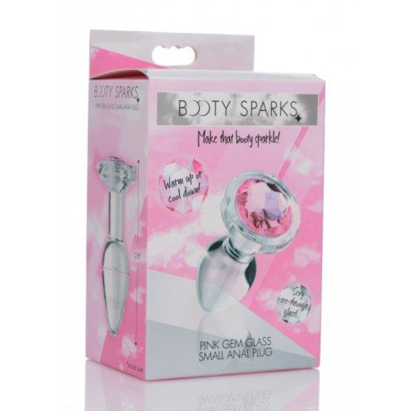 Pink Gem Glass Anal Plug - Small - Anal Toys & Stimulators